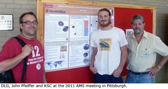 Daniel Graf, John Pfeiffer and Kevin Cummings at the 2011 AMS meeting in Pittsburgh.