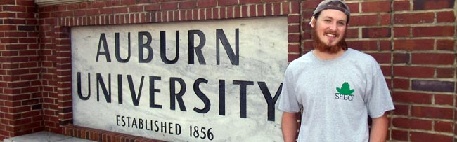 John Pfeiffer at the Southeastern Ecology and Evolution Conference at Auburn. 